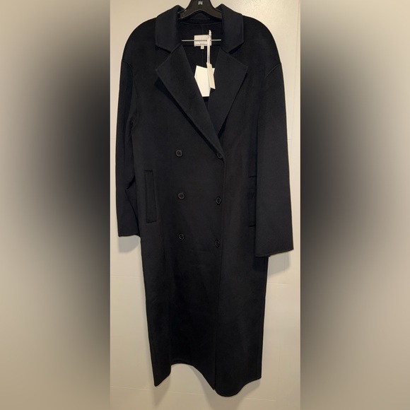 LouLou De Saison Borneo Wool Cashmere Coat, XS, Black - Picture 8 of 11